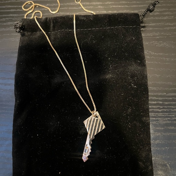 Jennifer Zeuner 14K Gold Plated Key Necklace - Picture 1 of 4